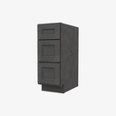 TS-DB12(3) 3 Drawer Pack Base Cabinet | Forevermark Townsquare Grey