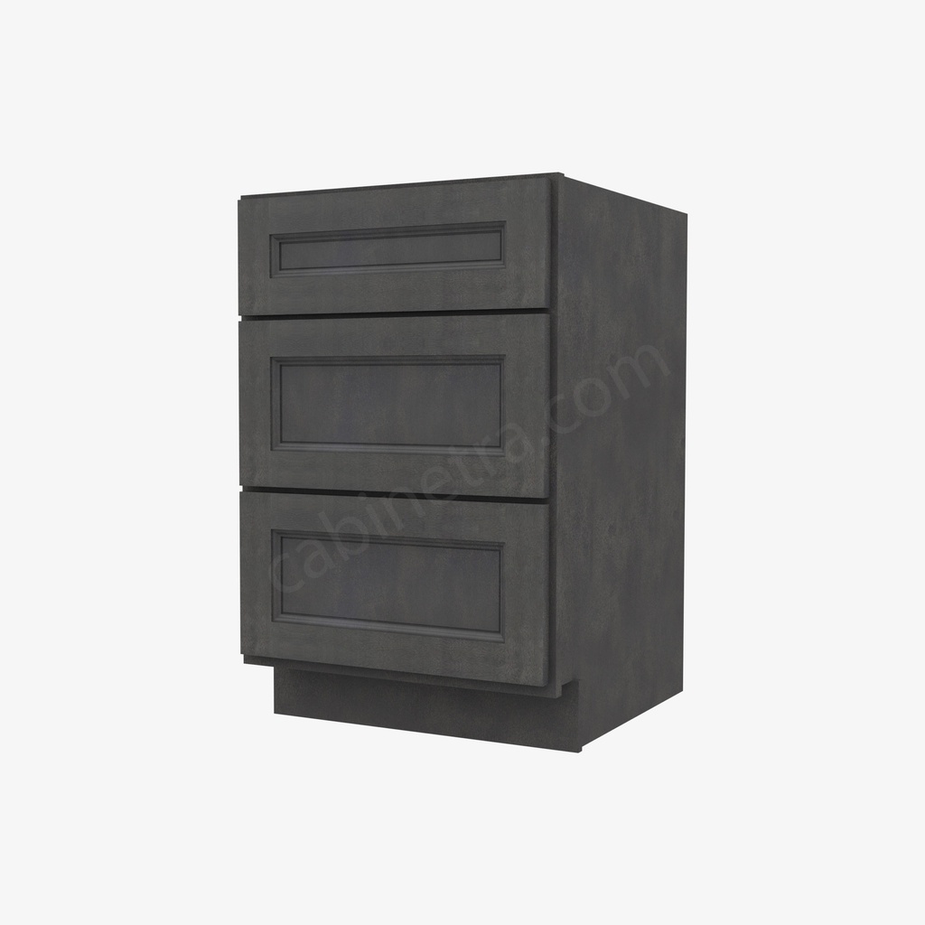 TS-DB21(3) 3 Drawer Pack Base Cabinet | Forevermark Townsquare Grey