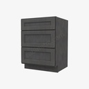 TS-DB24(3) 3 Drawer Pack Base Cabinet | Forevermark Townsquare Grey