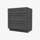 TS-DB30(3) 3 Drawer Pack Base Cabinet | Forevermark Townsquare Grey