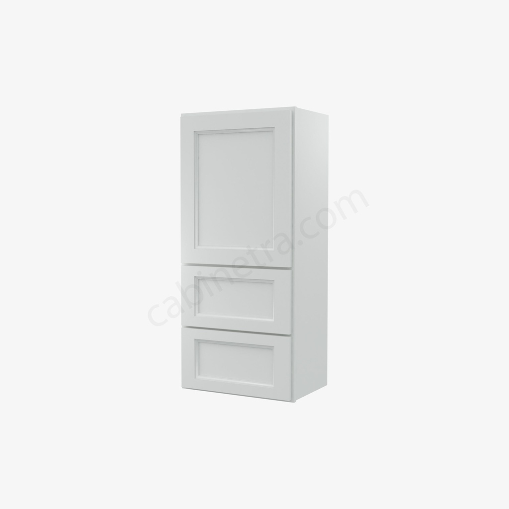 TW-W2D1848 Wall Cabinet With 2 Built-In Drawers | Forevermark Uptown White