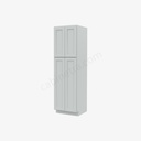 TW-WP2484B Tall Wall Pantry Cabinet with Butt Doors | Forevermark Uptown White