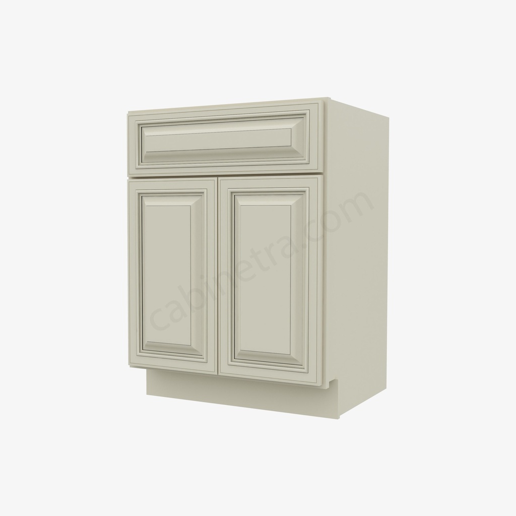 SL-S2421B-34-1/2"" Sink Base Vanity with Drawers | Forevermark Signature Pearl