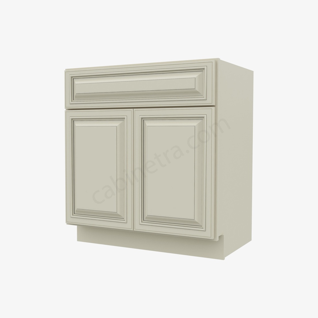 SL-S3021B-34-1/2"" Sink Base Vanity with Drawers | Forevermark Signature Pearl