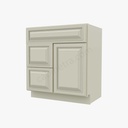 SL-S3021DL-34-1/2"" Combo Vanity with Left Drawer | Forevermark Signature Pearl