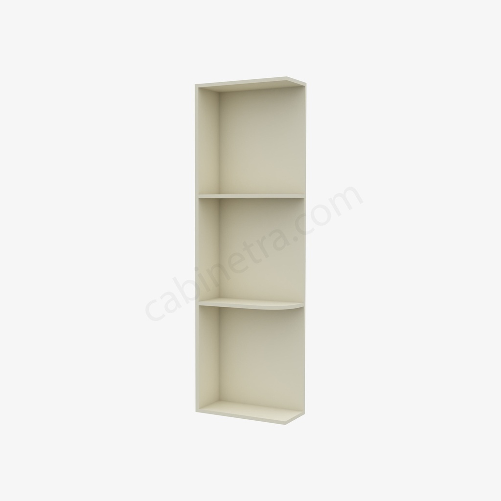 SL-WES536 Wall End Shelf with Open Shelves | Forevermark Signature Pearl