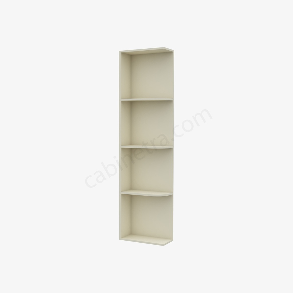 SL-WES542 Wall End Shelf with Open Shelves | Forevermark Signature Pearl