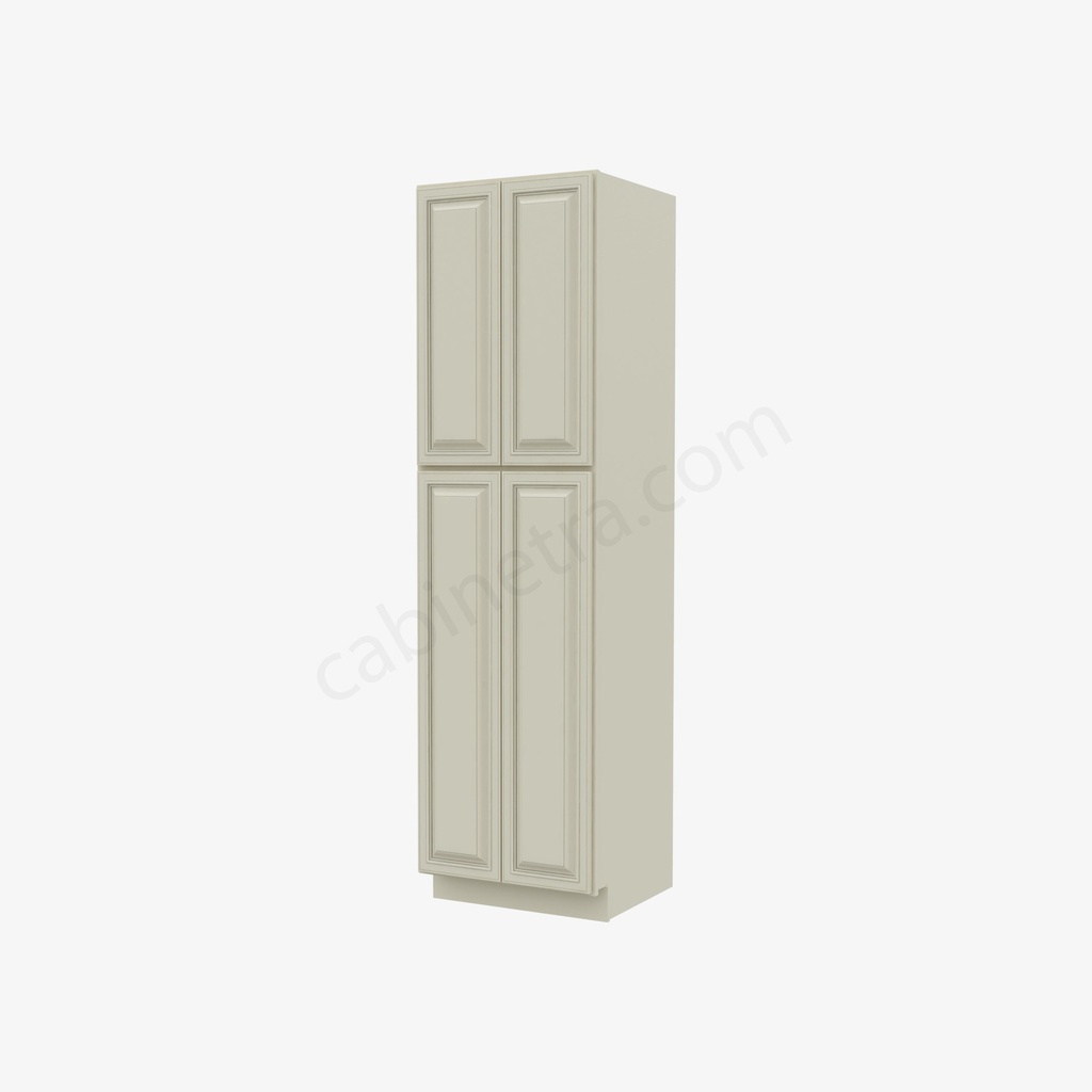 SL-WP2490B Tall Wall Pantry Cabinet with Butt Doors | Forevermark Signature Pearl