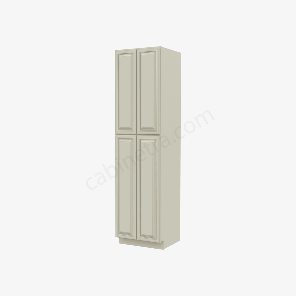 SL-WP2496B Tall Wall Pantry Cabinet with Butt Doors | Forevermark Signature Pearl