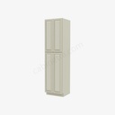 SL-WP2496B Tall Wall Pantry Cabinet with Butt Doors | Forevermark Signature Pearl