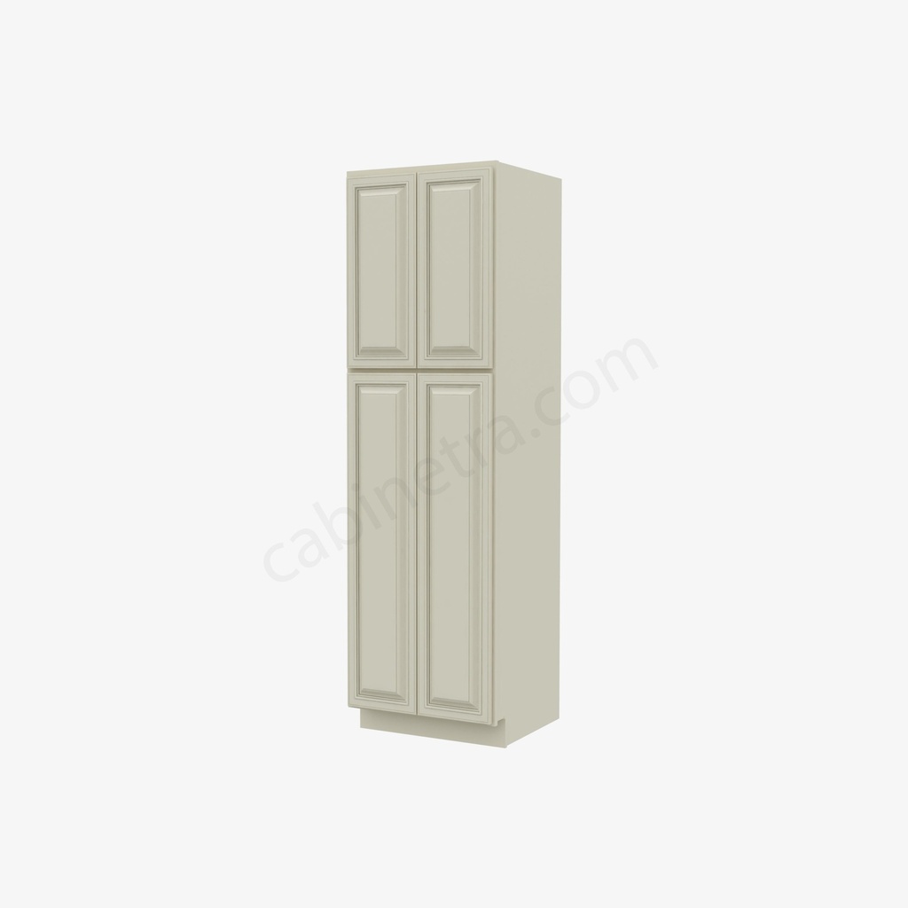 SL-WP2484B Tall Wall Pantry Cabinet with Butt Doors | Forevermark Signature Pearl