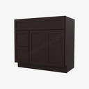 AP-S3621BDL-34-1/2"" Sink Base Combo Vanity with Left Drawer | Forevermark Pepper Shaker