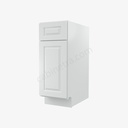 GW-B12 Single Door Base Cabinet | Forevermark Gramercy White