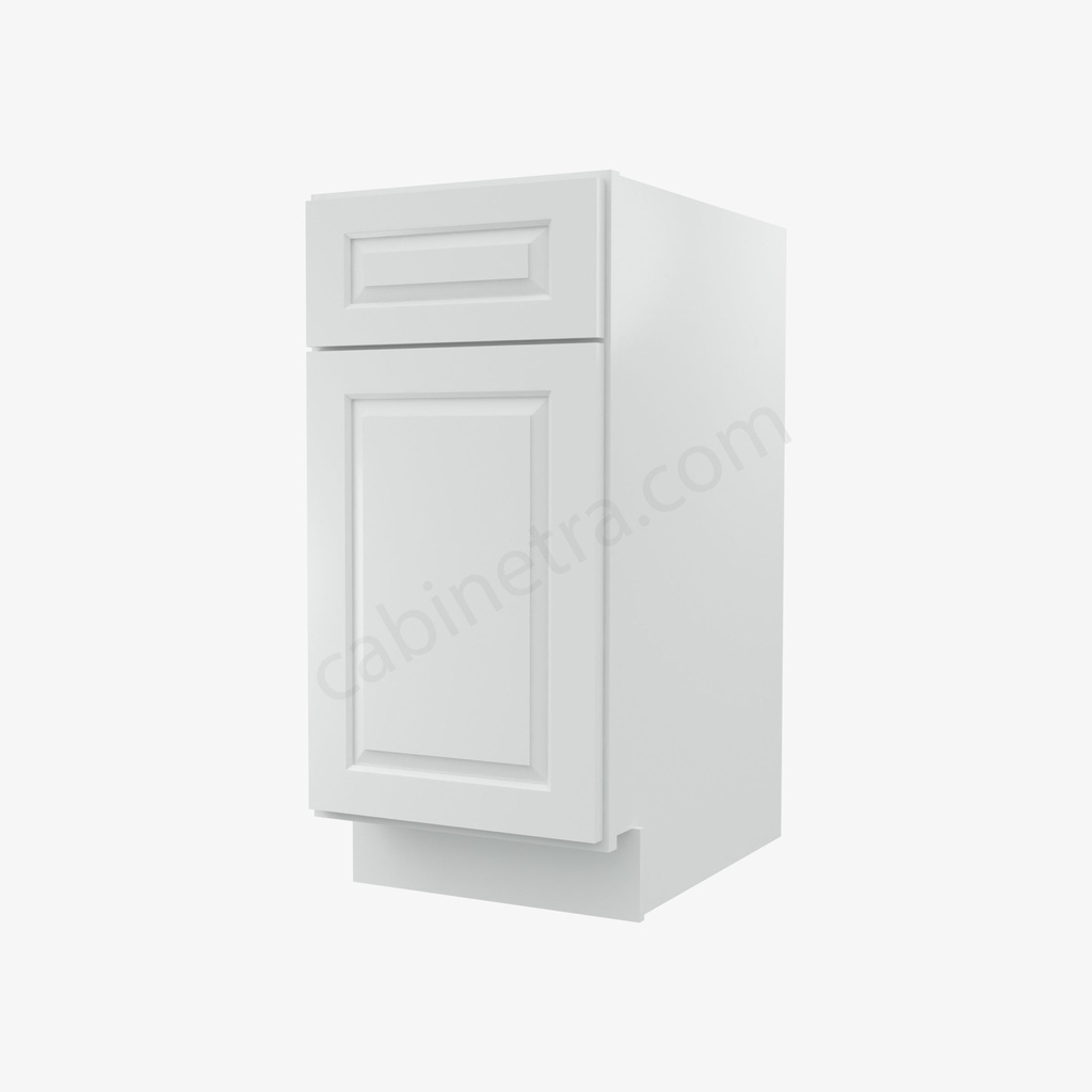 GW-B15 Single Door Base Cabinet | Forevermark Gramercy White