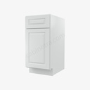 GW-B15 Single Door Base Cabinet | Forevermark Gramercy White