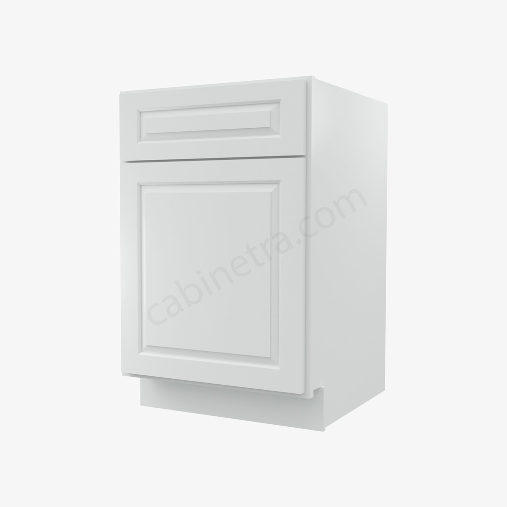GW-B21 Double Door Base Cabinet | Gramercy White