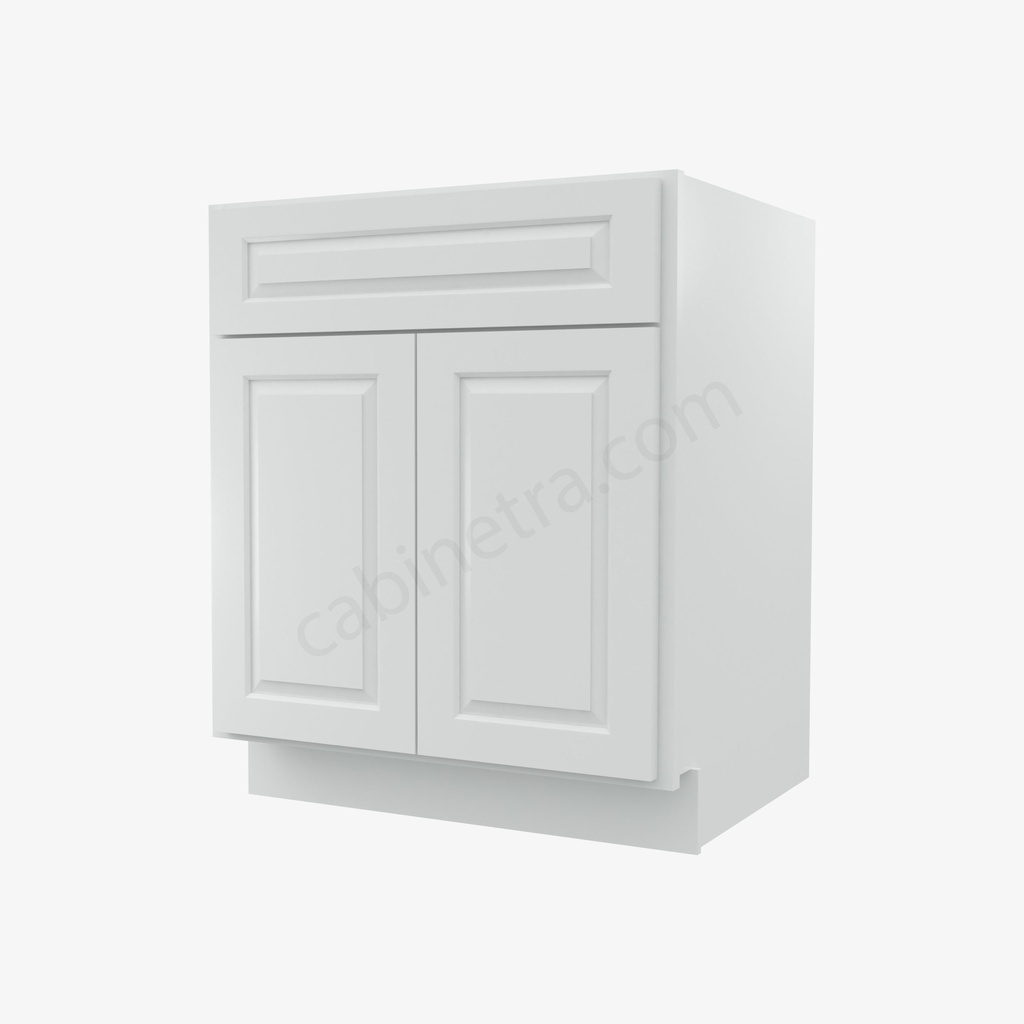 GW-B27B Double Door Base Cabinet | Forevermark Gramercy White