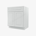 GW-B27B Double Door Base Cabinet | Forevermark Gramercy White
