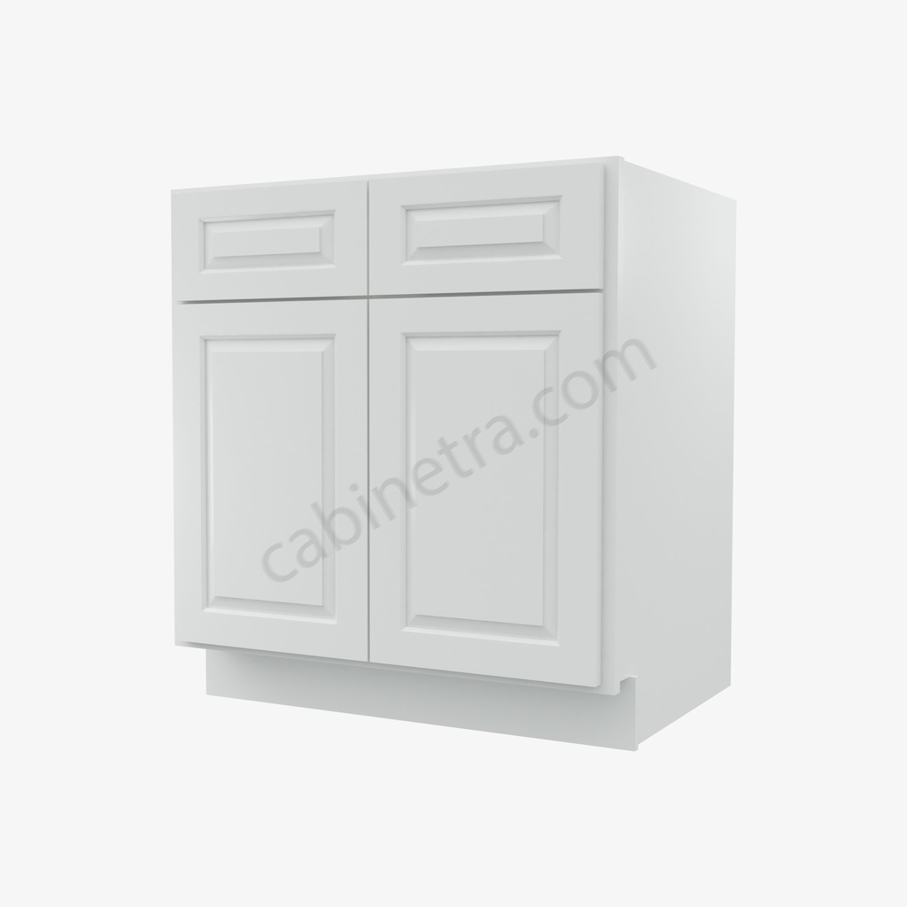 GW-B30B Double Door Base Cabinet | Forevermark Gramercy White