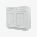 GW-B33B Double Door Base Cabinet | Forevermark Gramercy White