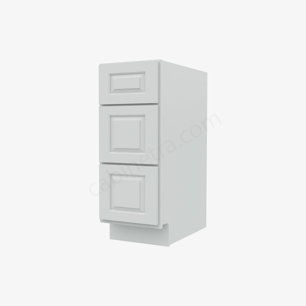GW-DB12(3) 3 Drawer Pack Base Cabinet | Forevermark Gramercy White