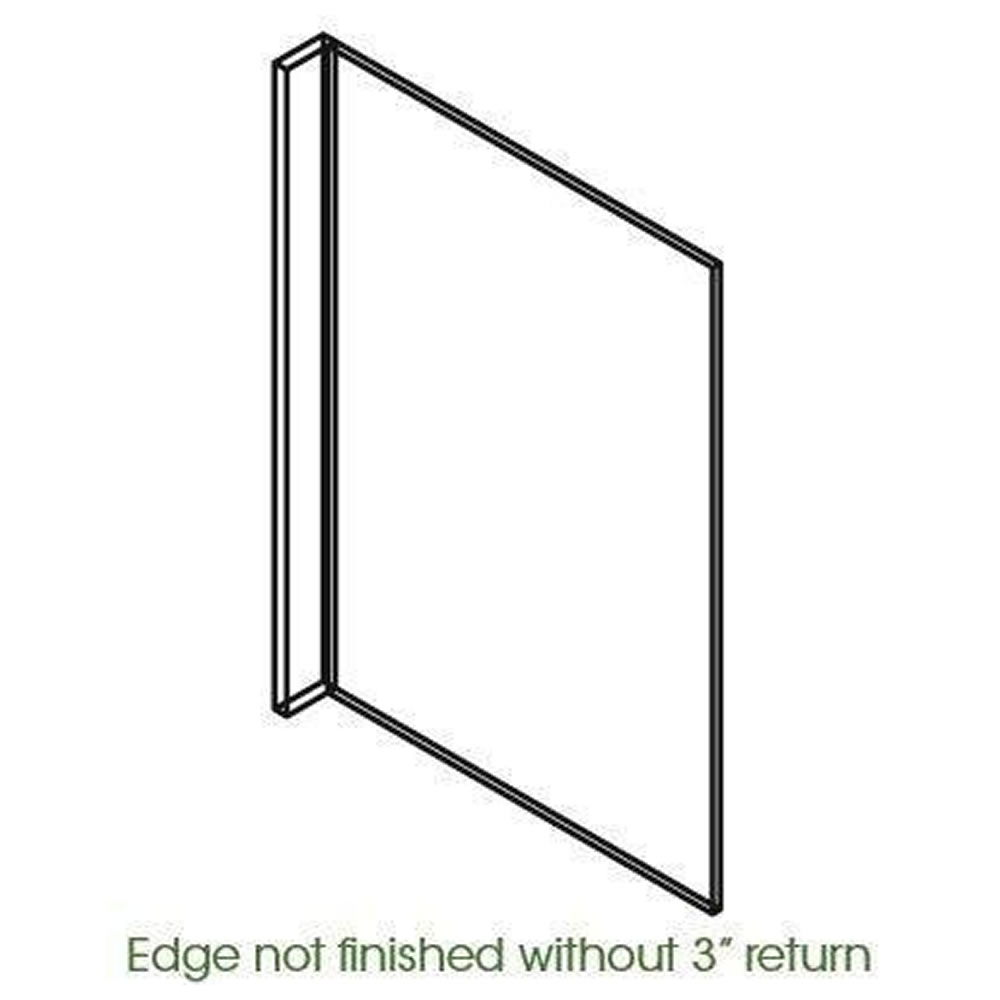 GW-DWR33412 Dishwasher End Panel with 3"" Return | Forevermark Gramercy White