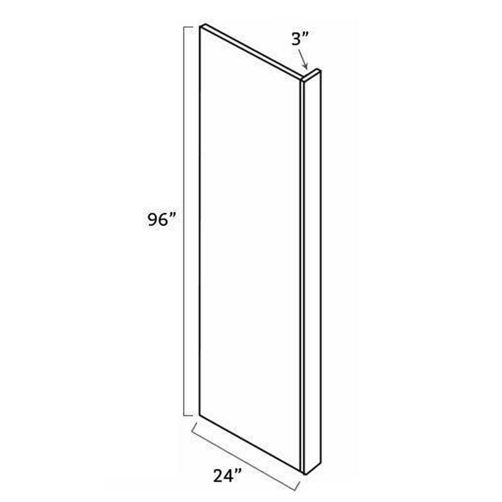 GW-REP2496(3)-3/4"" Refrigerator End Panel | Forevermark Gramercy White