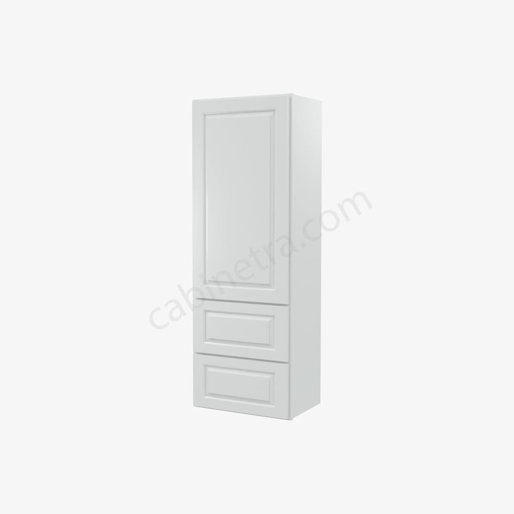 GW-W2D1854 Wall Cabinet With 2 Built-In Drawers | Forevermark Gramercy White