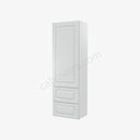 GW-W2D1860 Wall Cabinet With 2 Built-In Drawers | Forevermark Gramercy White