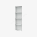 GW-WES542 Wall End Shelf with Open Shelves | Forevermark Gramercy White