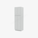 GW-WP2484B Tall Wall Pantry Cabinet with Butt Doors | Forevermark Gramercy White
