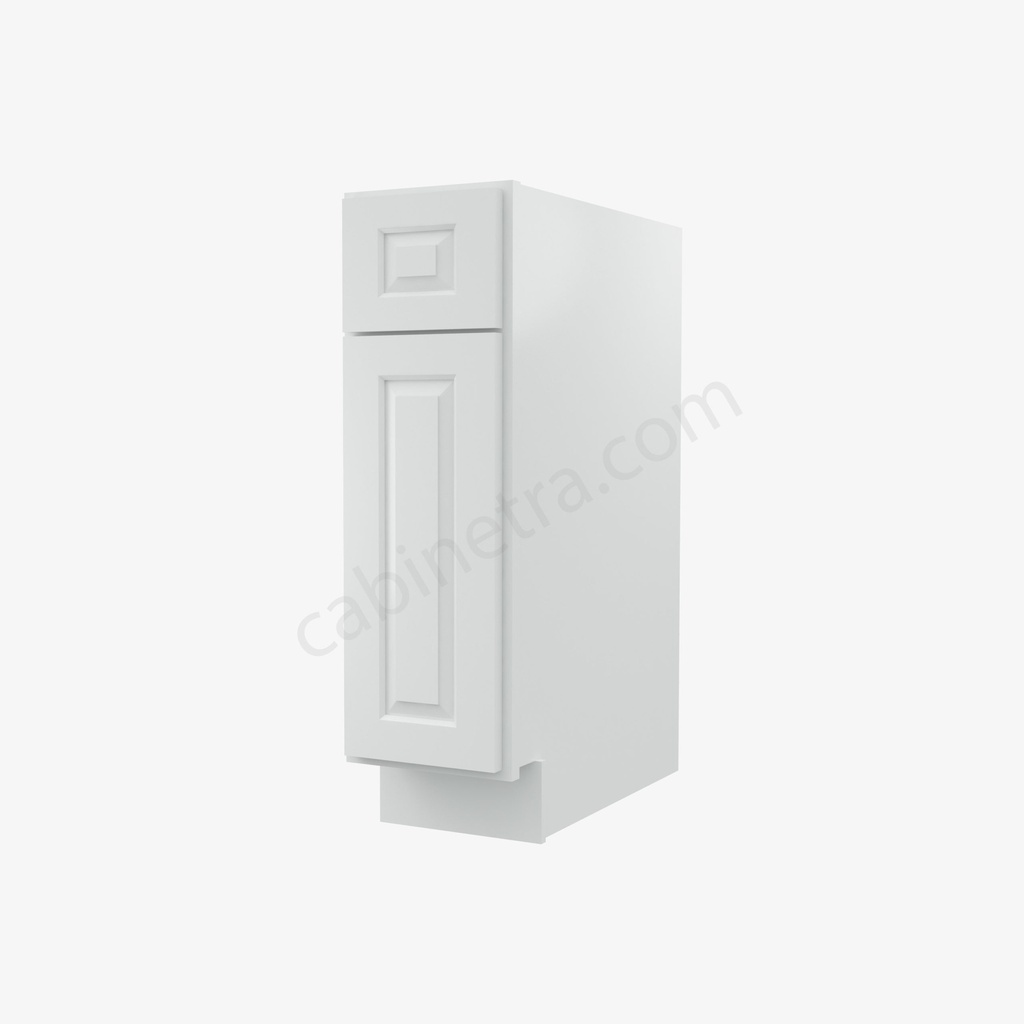 GW-B09 Single Door Base Cabinet | Forevermark Gramercy White