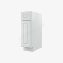 GW-B09 Single Door Base Cabinet | Forevermark Gramercy White