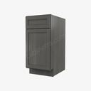 AG-B15 Single Door Base Cabinet | Forevermark Greystone Shaker