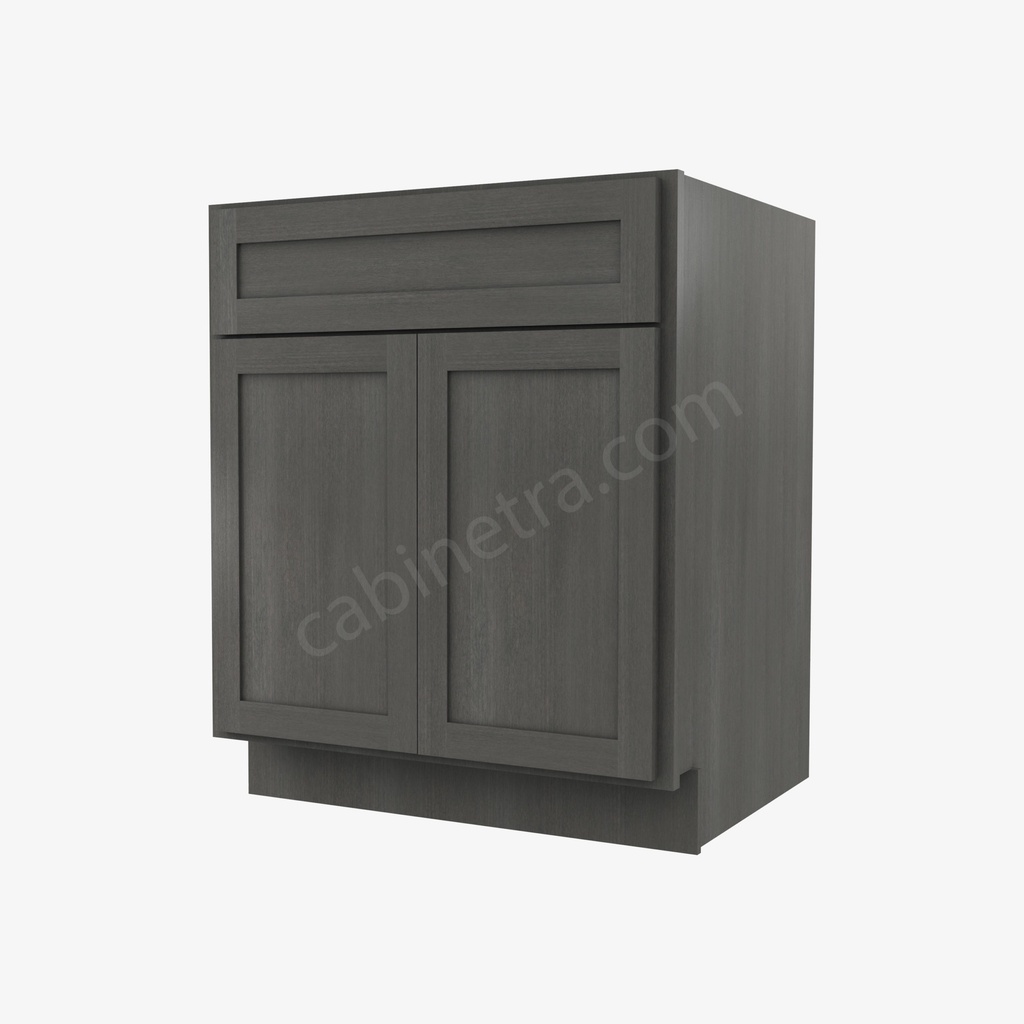 AG-B27B Double Door Base Cabinet | Forevermark Greystone Shaker