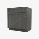 AG-B30B Double Door Base Cabinet | Forevermark Greystone Shaker