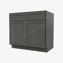 AG-B36B Double Door Base Cabinet | Forevermark Greystone Shaker