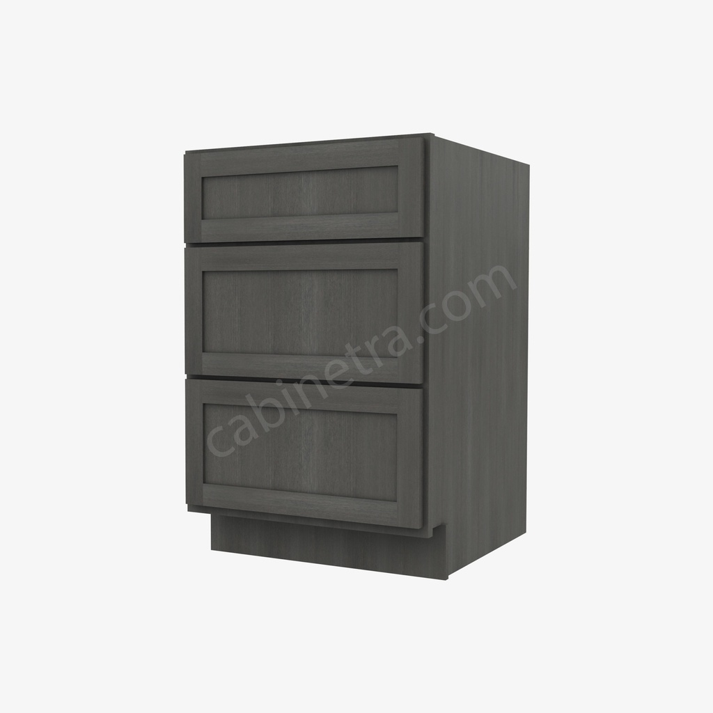 AG-DB21(3) 3 Drawer Pack Base Cabinet | Forevermark Greystone Shaker