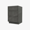 AG-DB21(3) 3 Drawer Pack Base Cabinet | Forevermark Greystone Shaker
