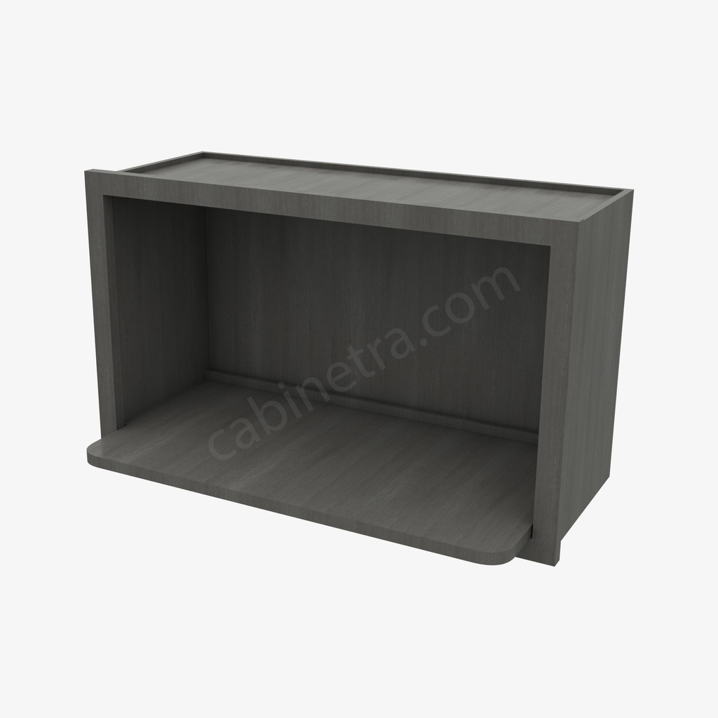 AG-MWO3018PM-12 Microwave Oven Wall Cabinet | Forevermark Greystone Shaker