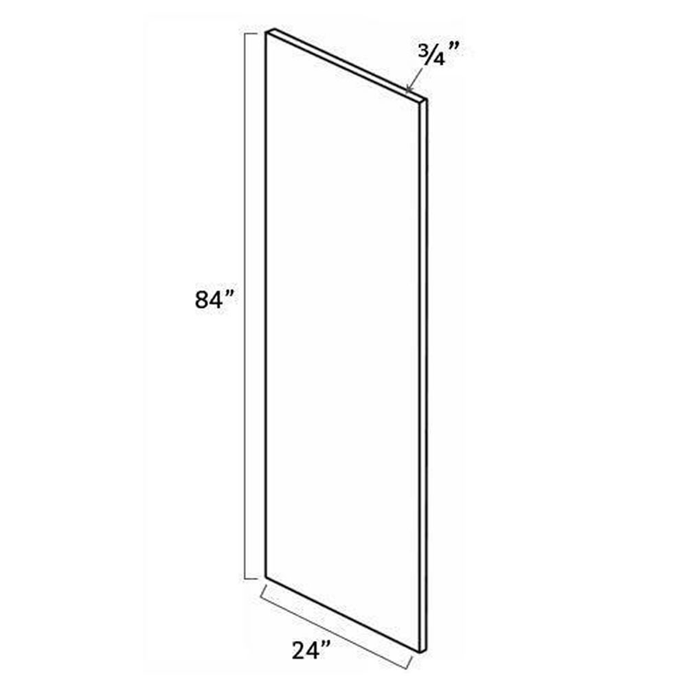 AG-REP2484-3/4"" Refrigerator End Panel | Forevermark Greystone Shaker