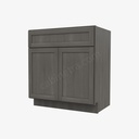 AG-S3021B-34-1/2"" Sink Base Vanity with Drawers | Forevermark Greystone Shaker