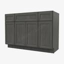 AG-S4821B12D-34-1/2"" Sink Base Combo Vanity with Drawers | Forevermark Greystone Shaker