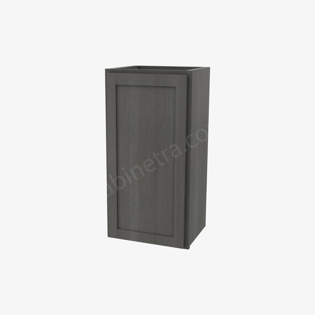 AG-W1530 Single Door Wall Cabinet | Forevermark Greystone Shaker