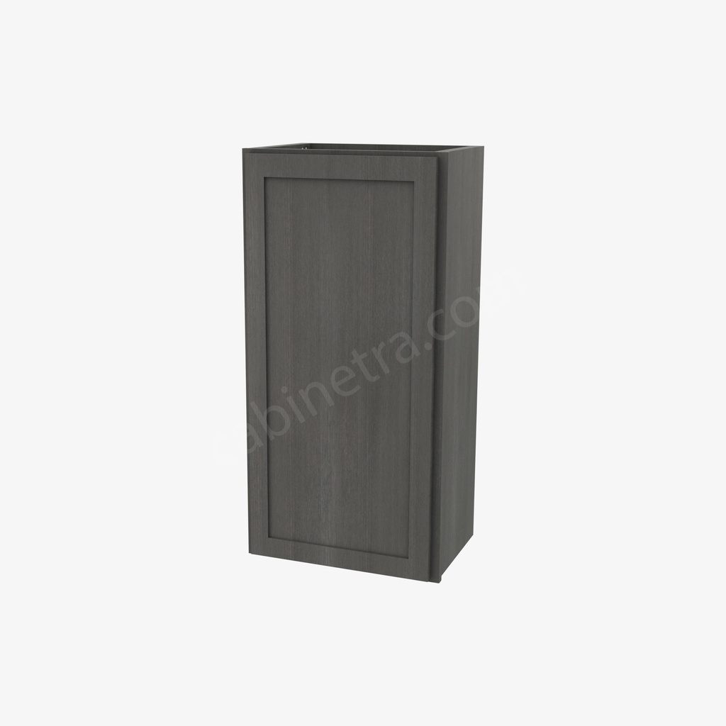 AG-W1836 Single Door Wall Cabinet | Forevermark Greystone Shaker