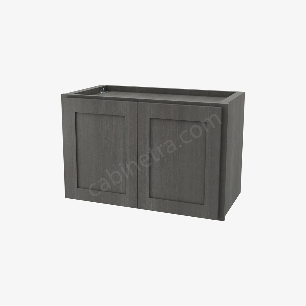 AG-W2415B Double Door Wall Cabinet | Forevermark Greystone Shaker