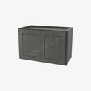 AG-W2415B Double Door Wall Cabinet | Forevermark Greystone Shaker
