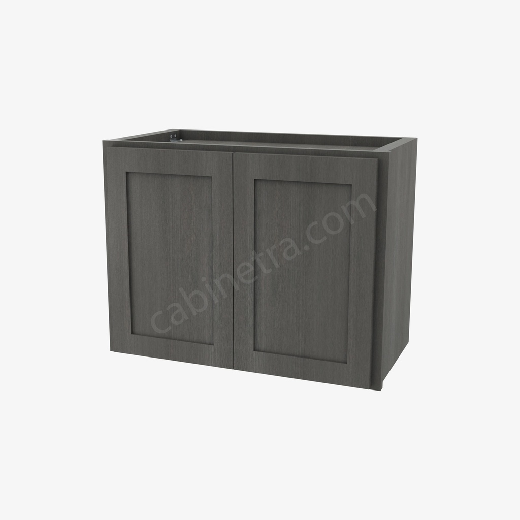 AG-W2418B Double Door Wall Cabinet | Forevermark Greystone Shaker