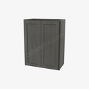 AG-W2430B Double Door Wall Cabinet | Forevermark Greystone Shaker