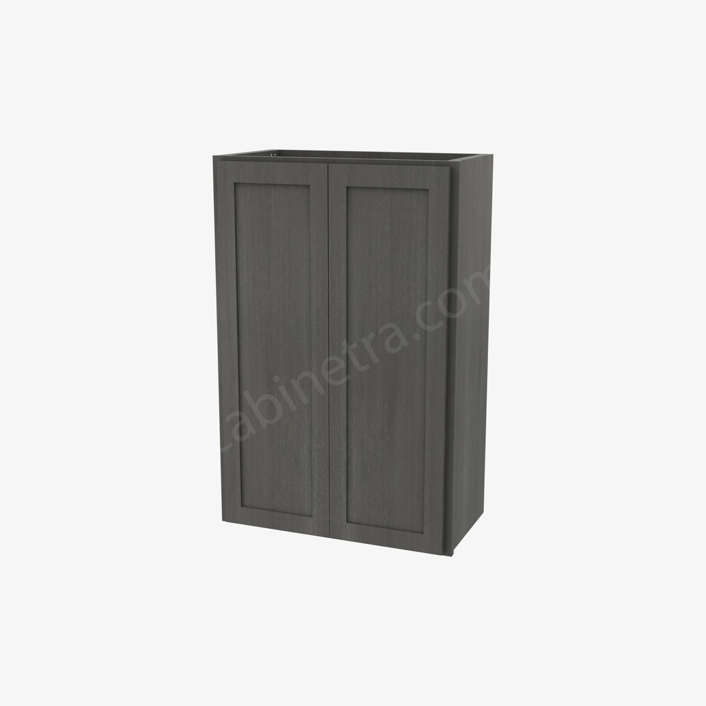AG-W2436B Double Door Wall Cabinet | Forevermark Greystone Shaker
